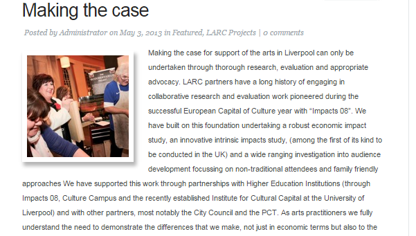 LARC Website design Liverpool