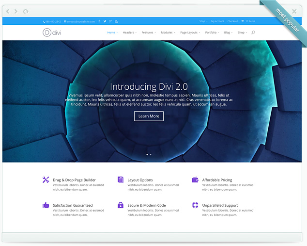 Divi – The multifaceted Template